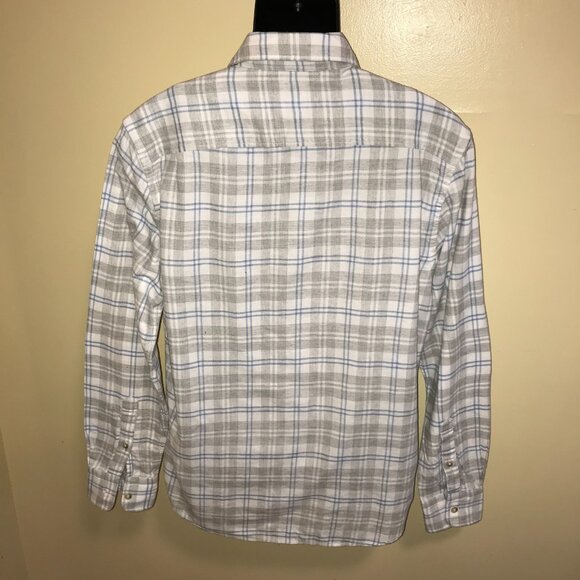 Men's Faherty Stretch Featherweight Flannel Long Sleeve Shirt-Size M (MWF2109) - Picture 11 of 13